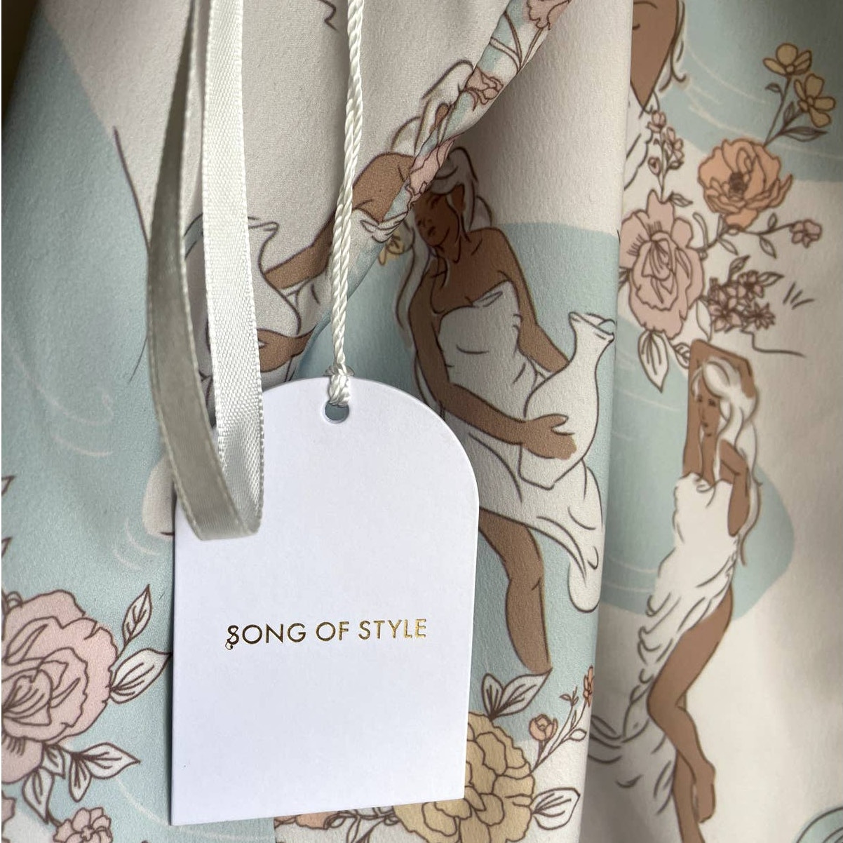 Song Of Style Ladies Willow Print Mini Slip Dress Size Xxl Cheeky Fun New — image 8 of 8